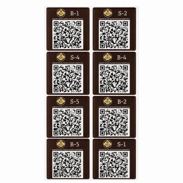 1 × 1 cm Damla Etiket – 100 Adet